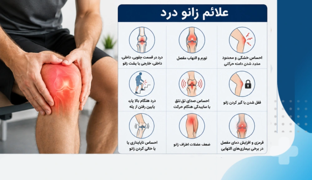 علائم زانو درد